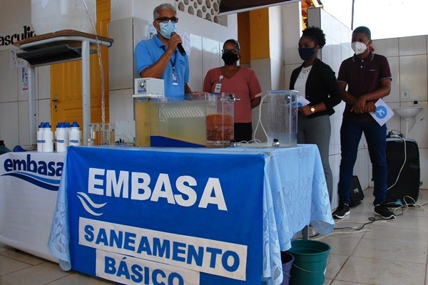 Embasa participa de projeto de educação ambiental em Itapé