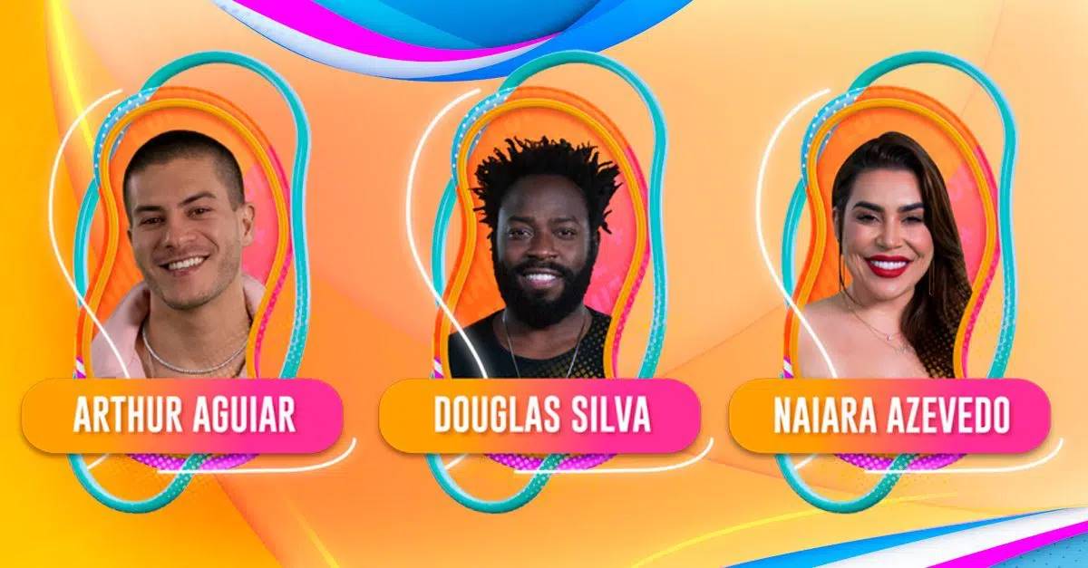 Votar BBB 2022: Enquete quem deve sair Arthur, Douglas ou Naiara?