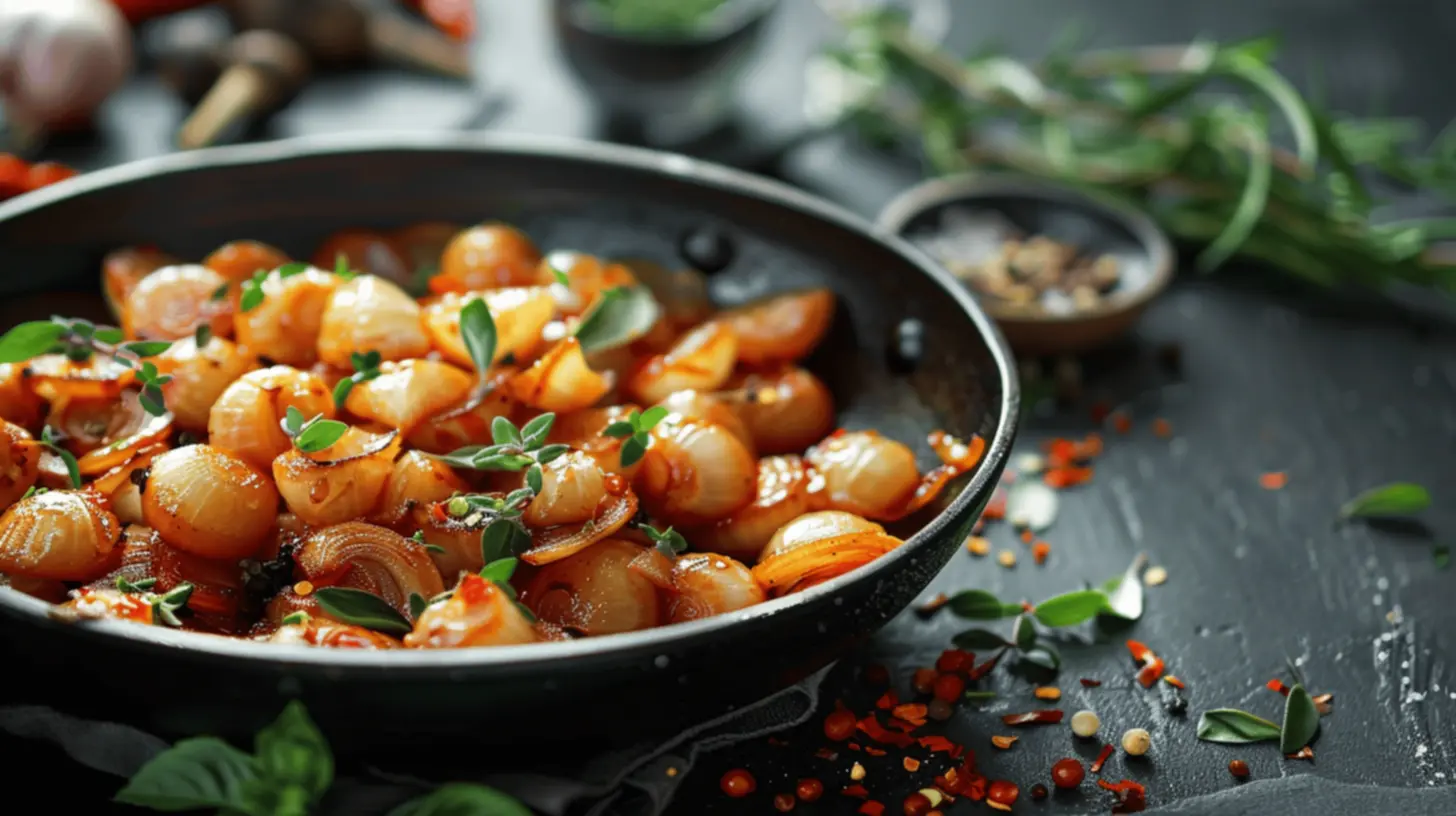 Cebola caramelizada perfeita para seus hambúrgueres