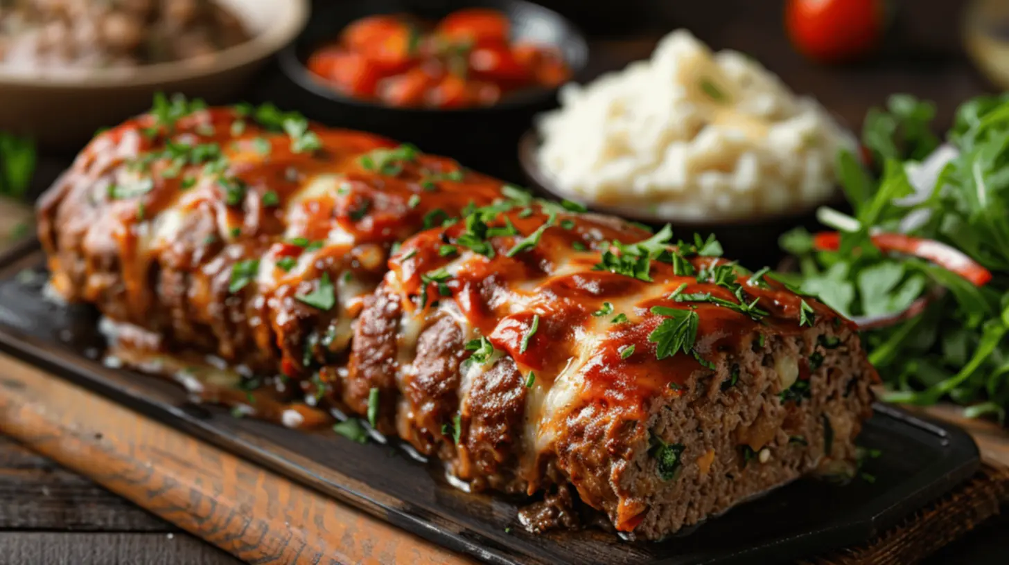 Fatia deliciosa do rocambole de carne moída