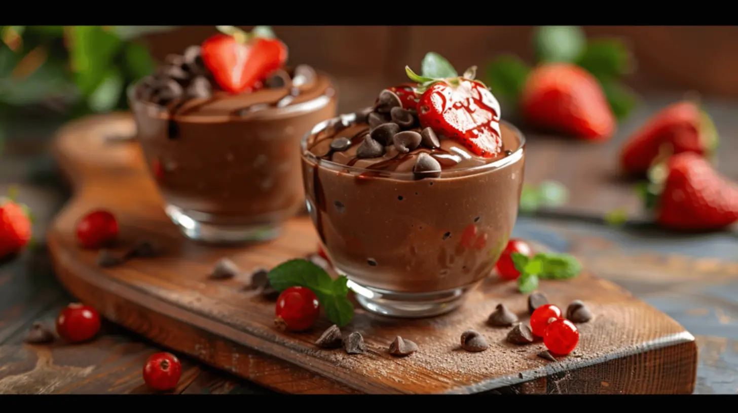 Deliciosa mousse de chocolate