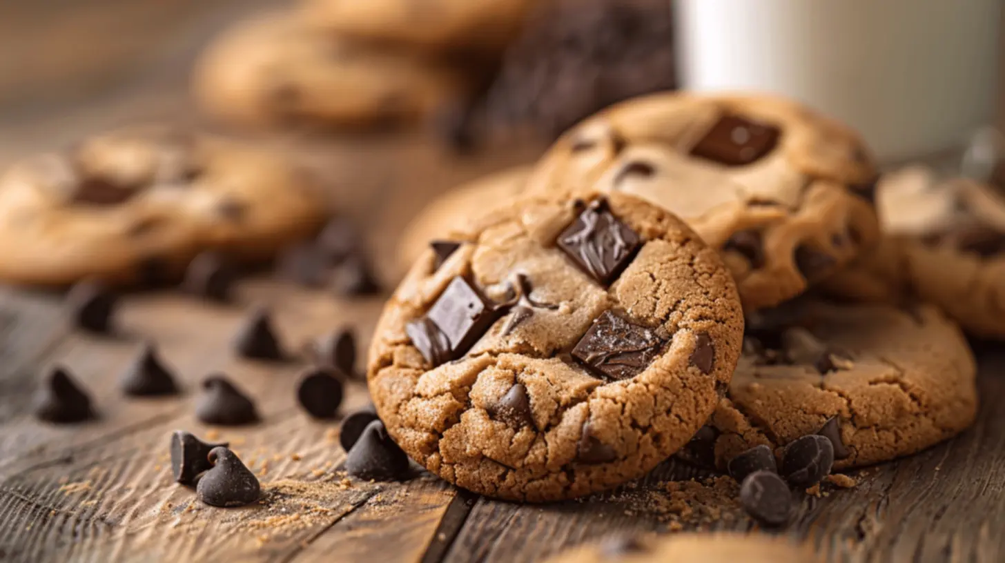 Cookies fresquinhos saindo do forno