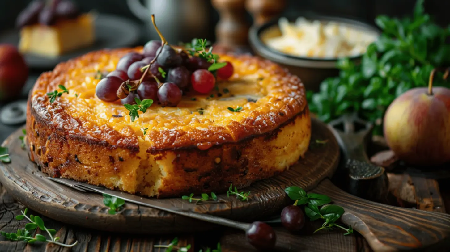 Bolo de milho com café