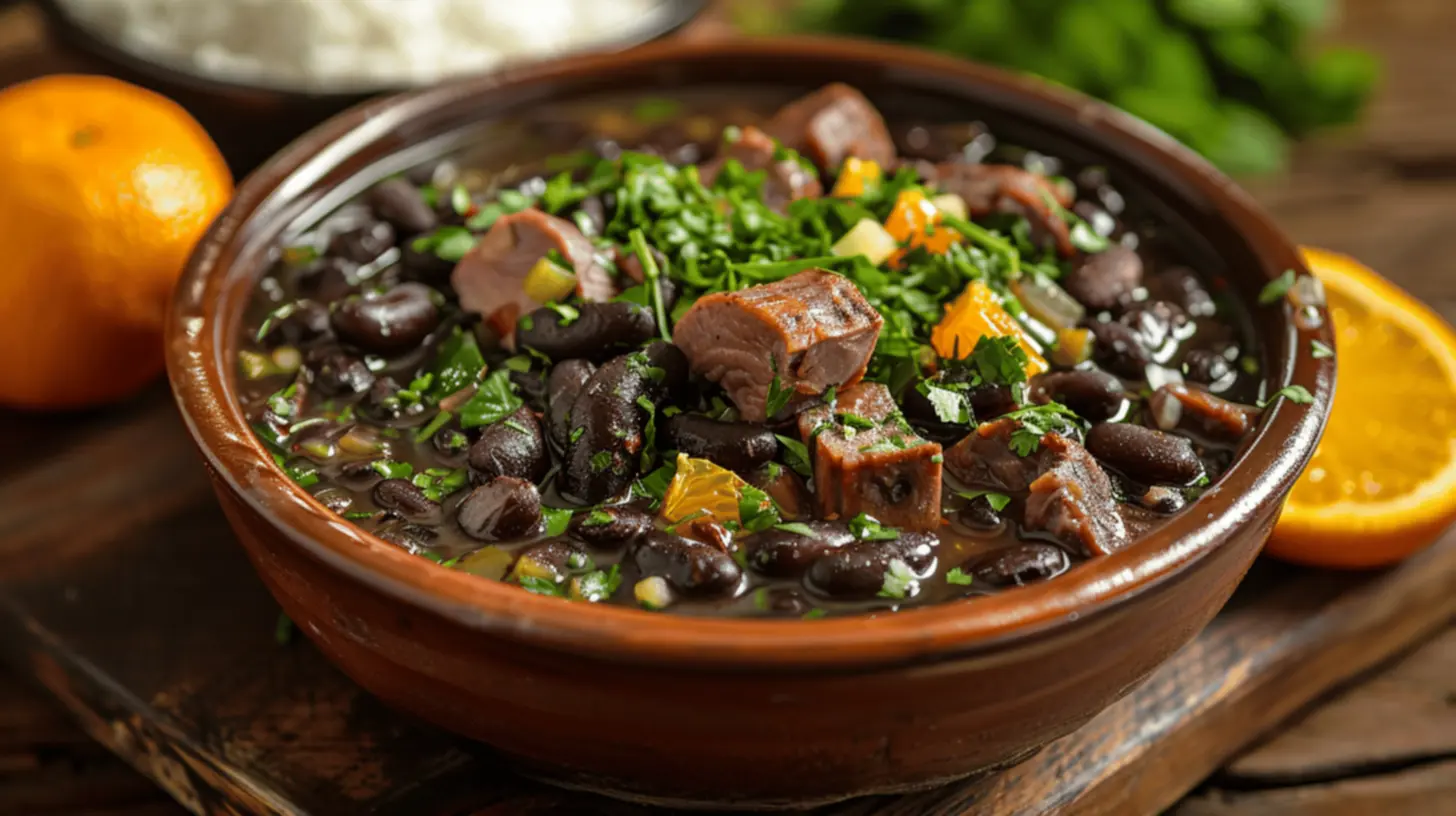Feijoada pronta e fumegante