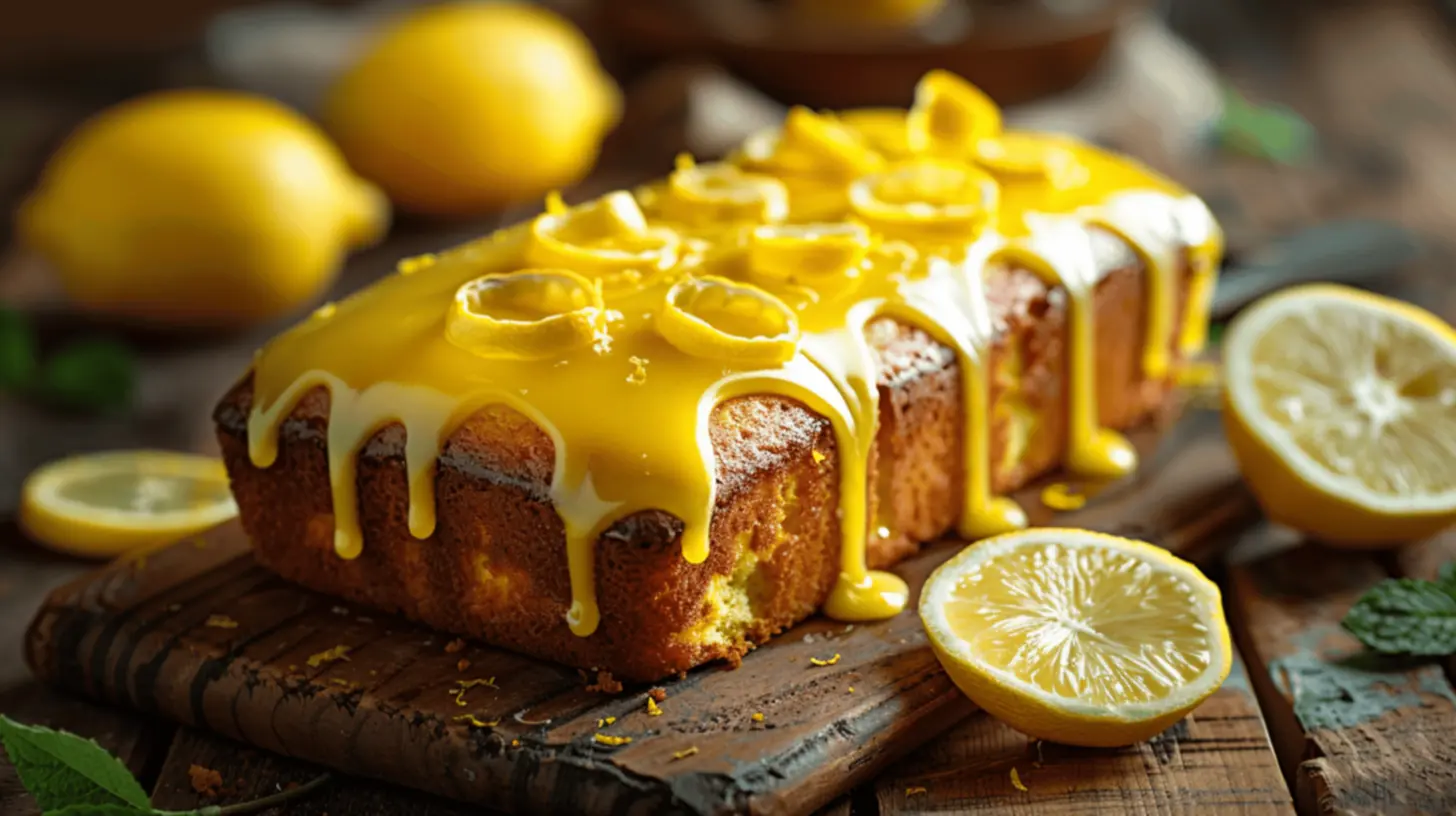 Bolo de limão simples e fofinho saindo do forno