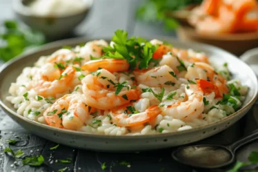 Receita de Camarão Risoto: Sabor Cremoso e Prato ideal para Jantares Especiais