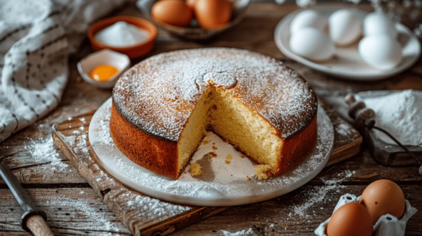 Cozinhando um bolo caseiro