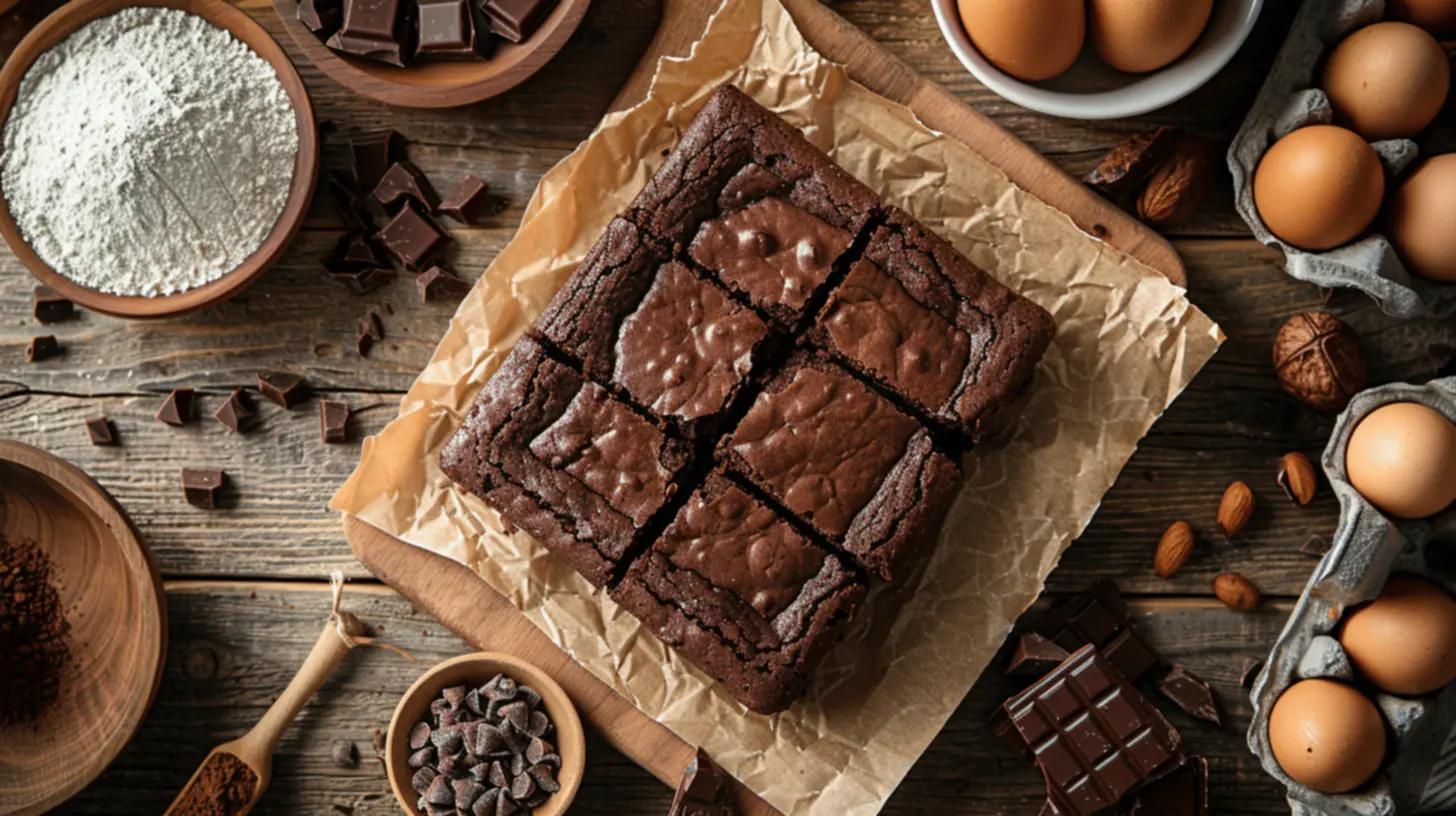 Brownie de chocolate com nozes