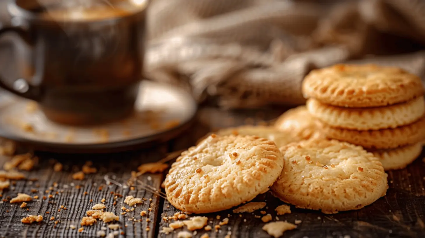 Biscoitos de polvilho assando