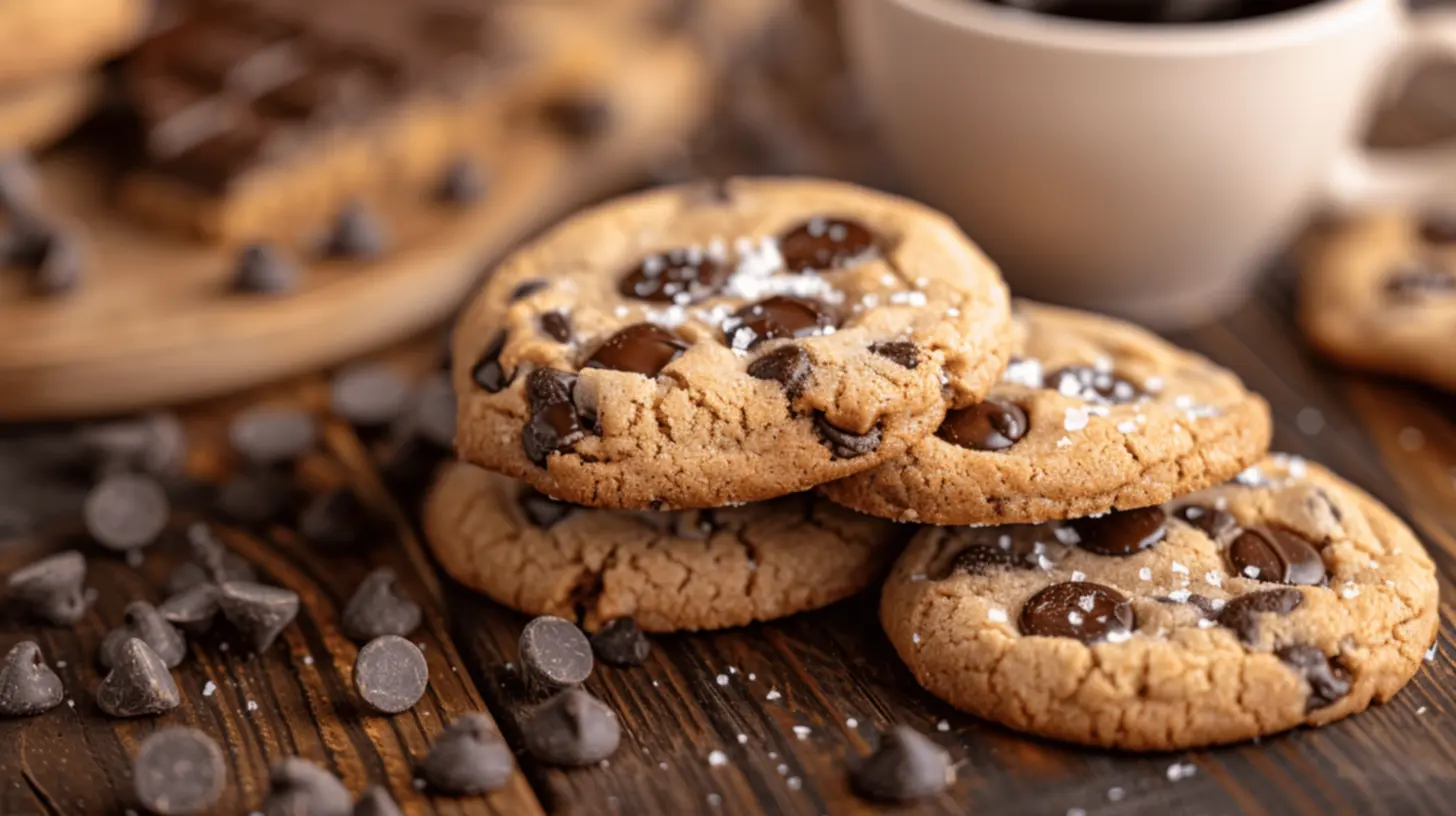 Cookies quentinhos saindo do forno