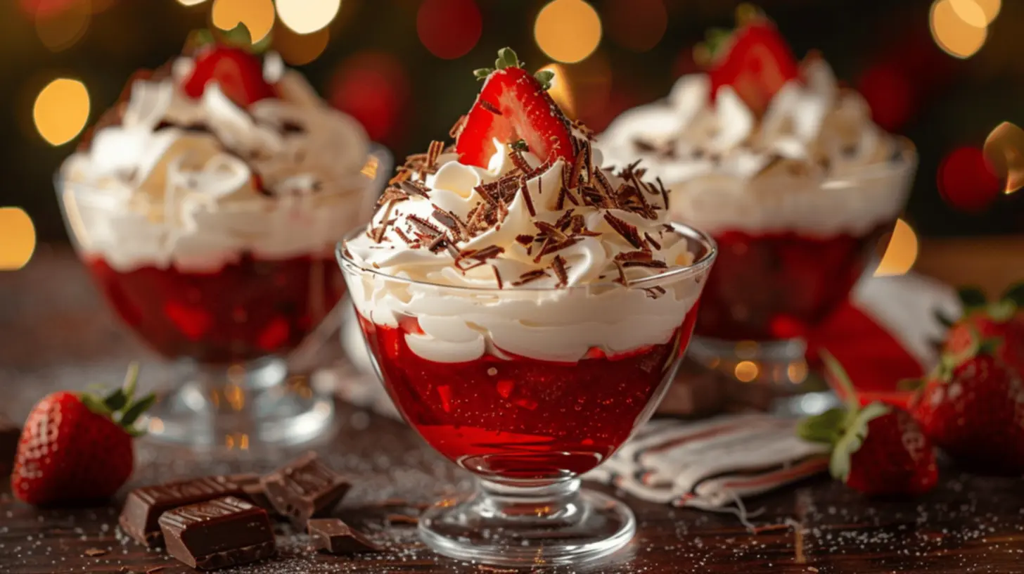 Gelatina com creme de leite deliciosa