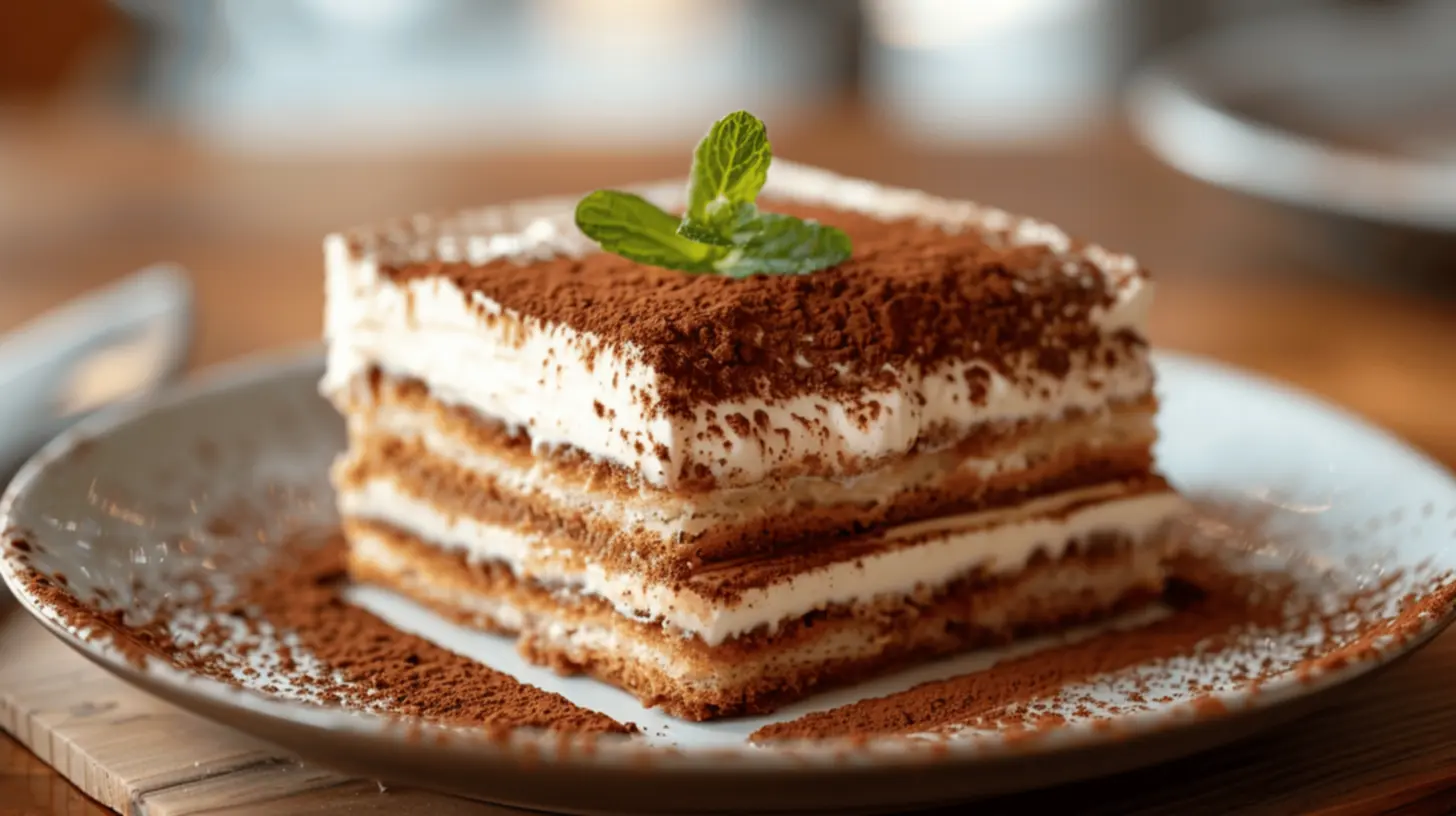 Tiramisu em camadas deliciosas