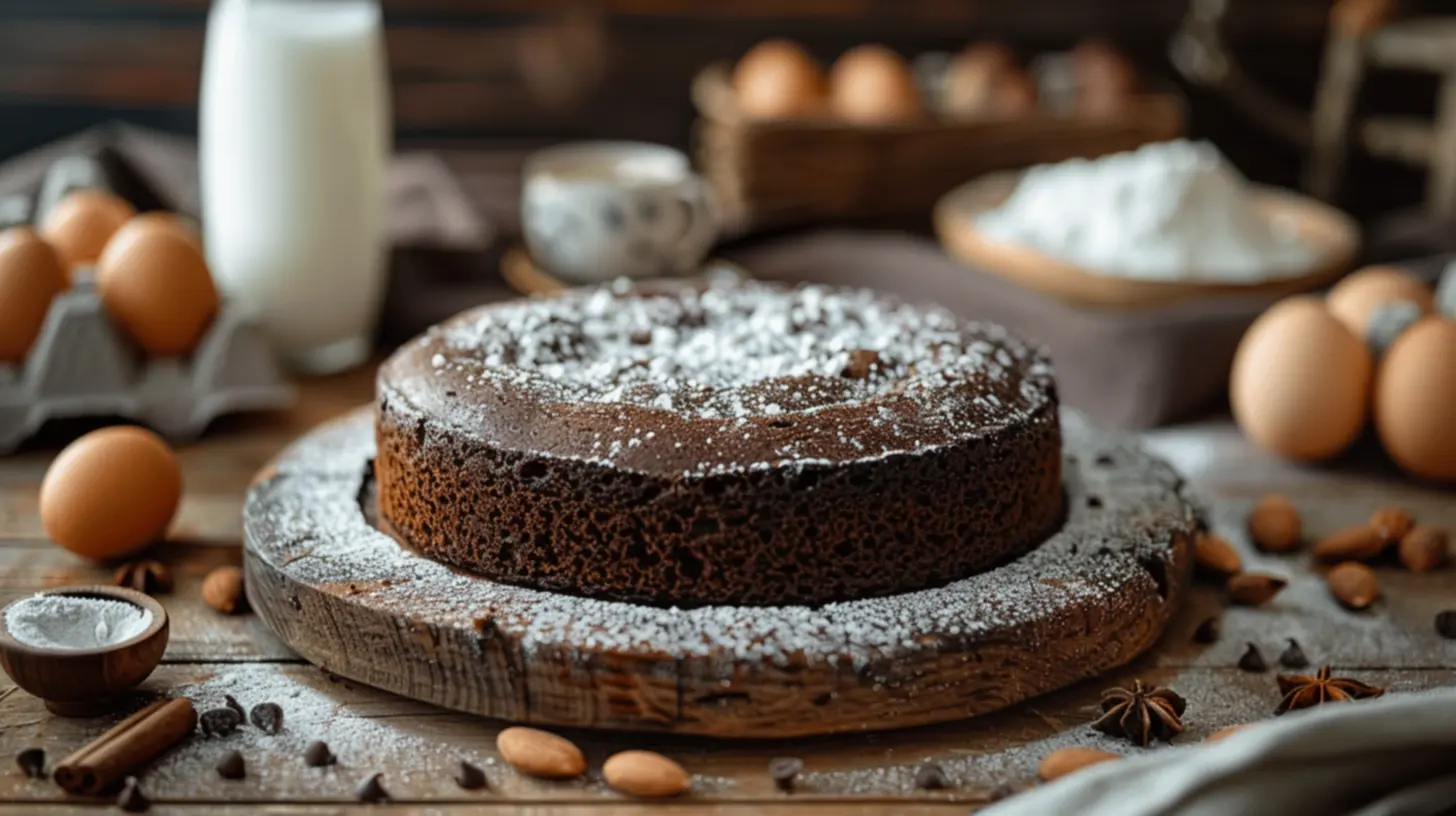 Bolo de Chocolate Assando