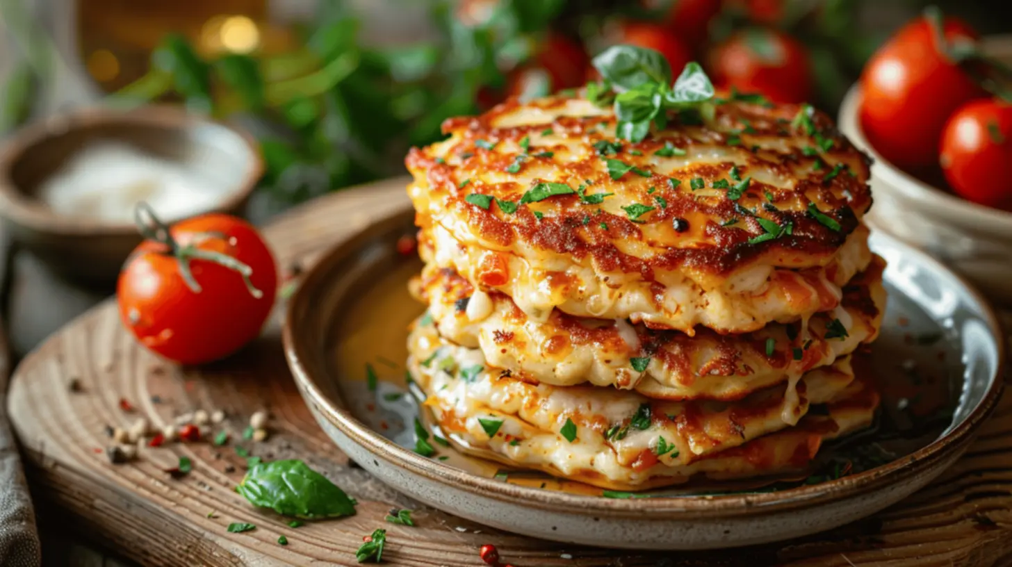 Panqueca de frango pronta