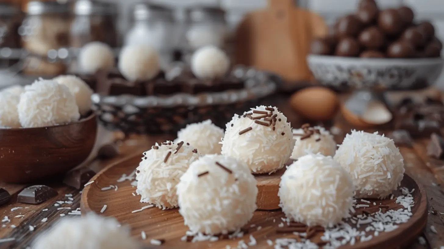 Beijinhos decorados prontos para servir