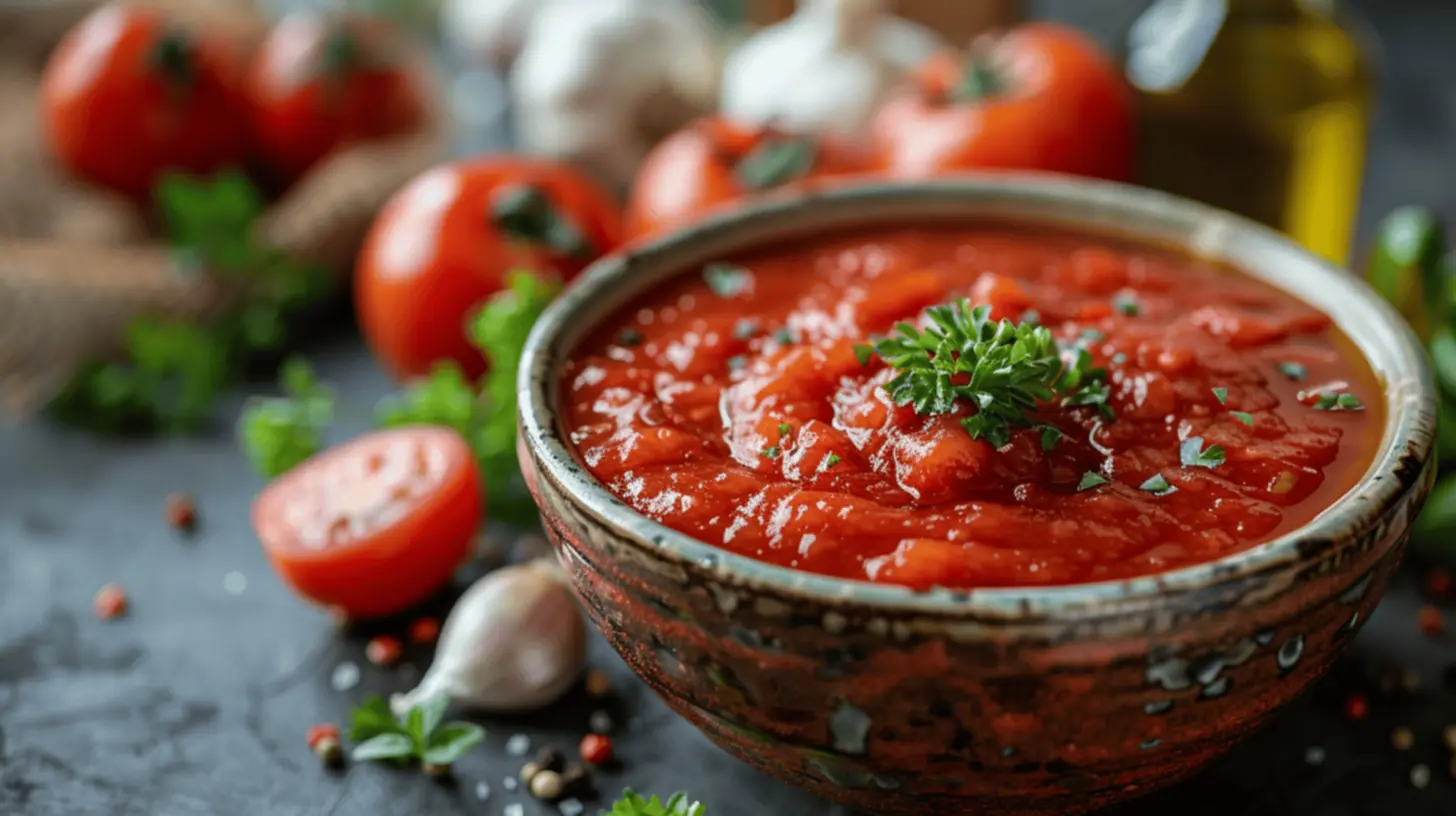 Molho de tomate pronto para servir