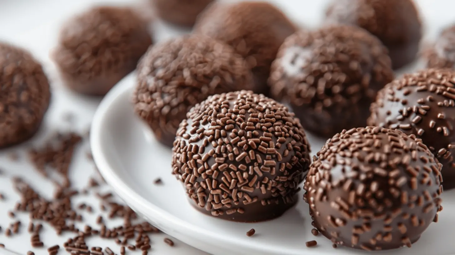 Preparação do brigadeiro enrolado
