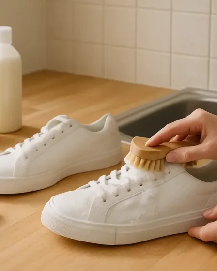 Como restaurar o brilho original do seu tênis branco com facilidade Como clarear tênis branco e devolver o brilho de fábrica