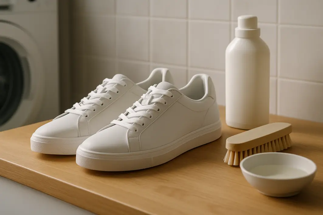 O erro comum que faz o tênis branco amarelar mais rápido (e quase ninguém percebe) Como limpar tênis branco do jeito certo sem danificar o material