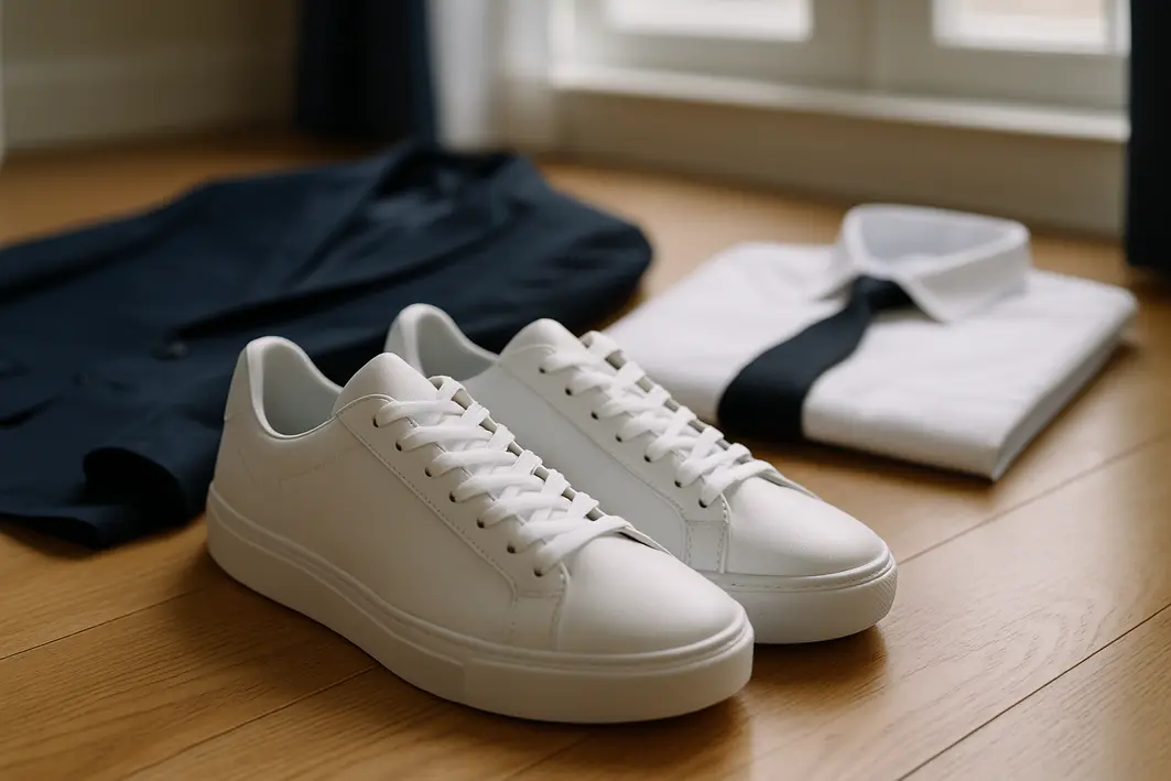 Tênis branco para formatura: como usar com elegância e conforto Tênis branco para formatura: como usar com elegância e conforto