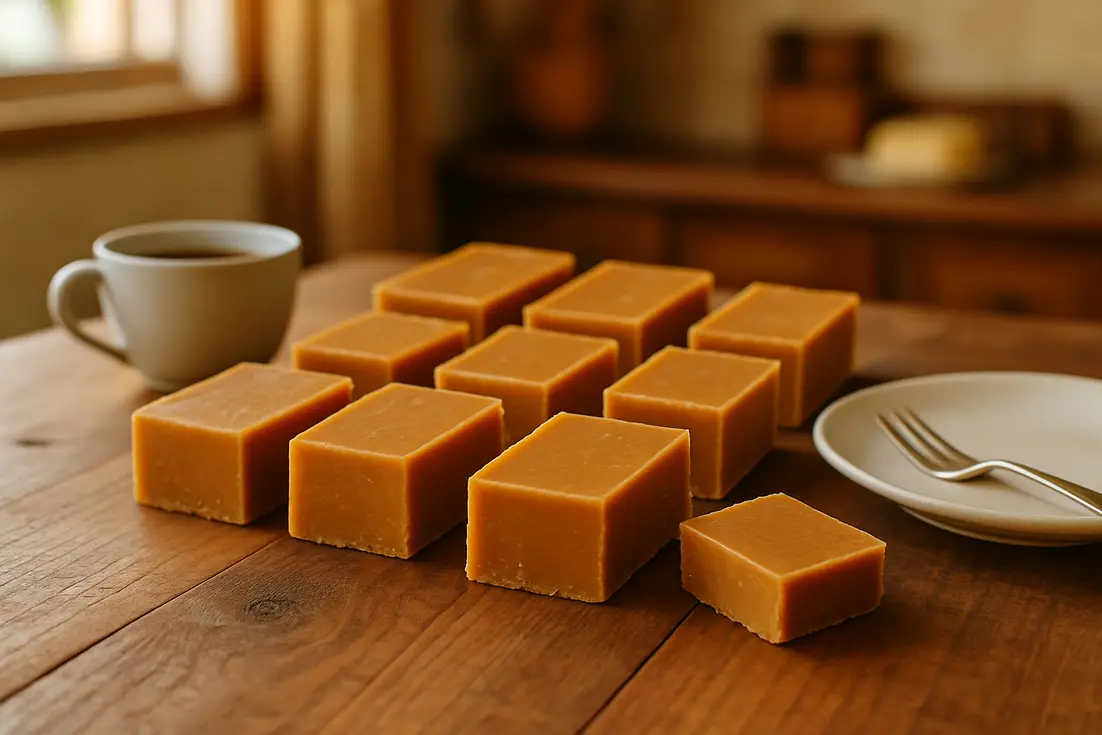 Doce de leite em barra cremoso e fácil feito com uma lata Doce de leite em barra cremoso e fácil feito com uma lata