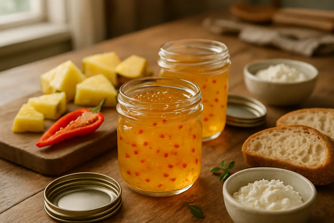 Geleia de abacaxi com pimenta: receita fácil para pães e queijos Geleia de abacaxi com pimenta: receita fácil para pães e queijos