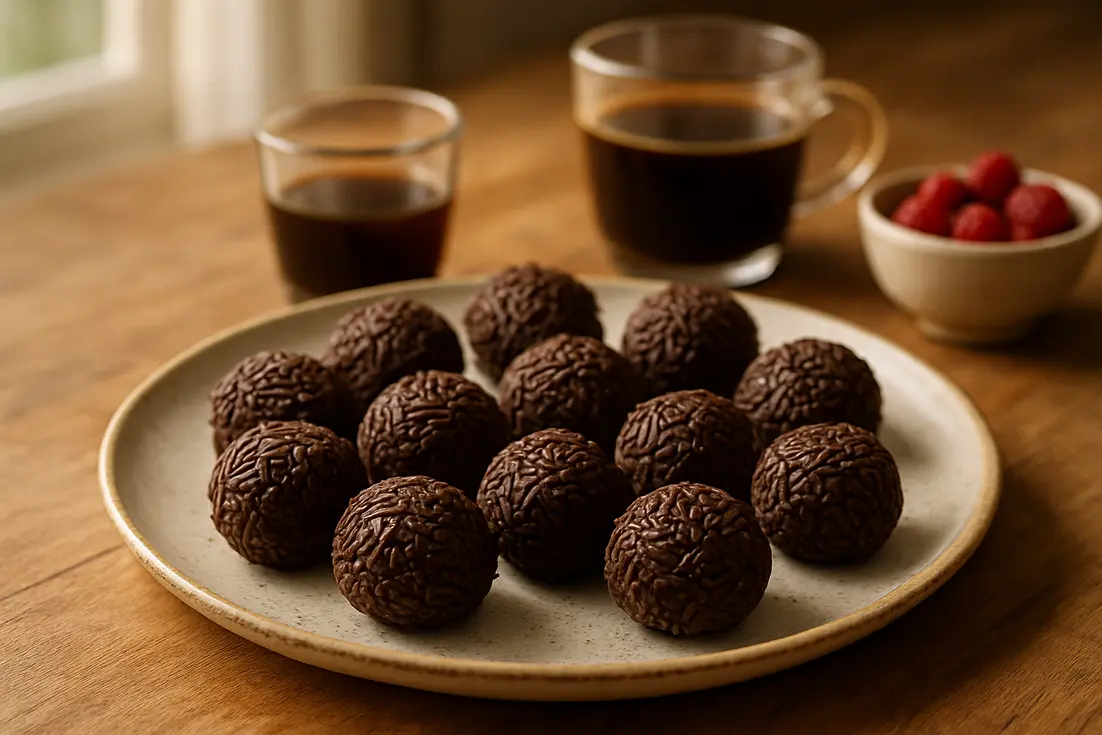 Brigadeiro vegano cremoso e fácil: pronto em 25 minutos Brigadeiro vegano cremoso e fácil: pronto em 25 minutos