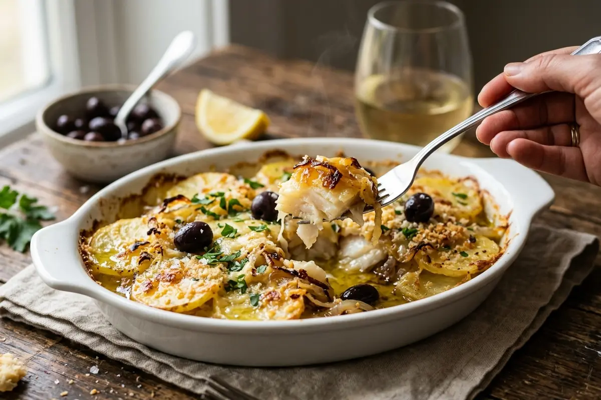 Bacalhau ao forno com truque do papel alumínio para não ressecar Bacalhau ao forno com truque do papel alumínio para não ressecar