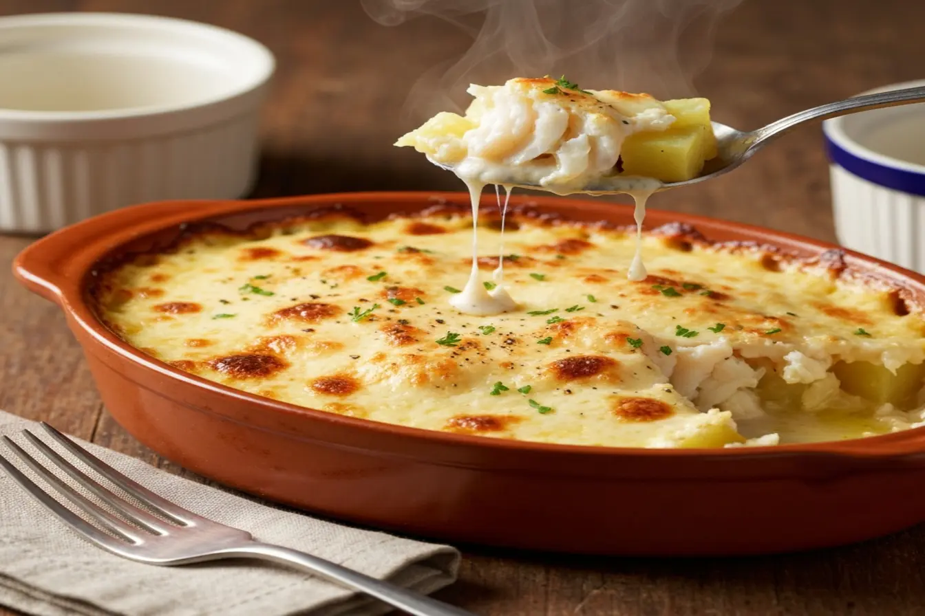 Bacalhau com natas irresistível: a versão portuguesa que derrete na boca Bacalhau com natas irresistível: a versão portuguesa que derrete na boca