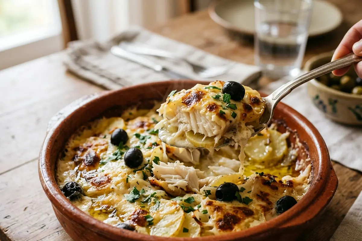 Bacalhau de forno tradicional e o truque de tempo para ficar suculento Bacalhau de forno tradicional e o truque de tempo para ficar suculento