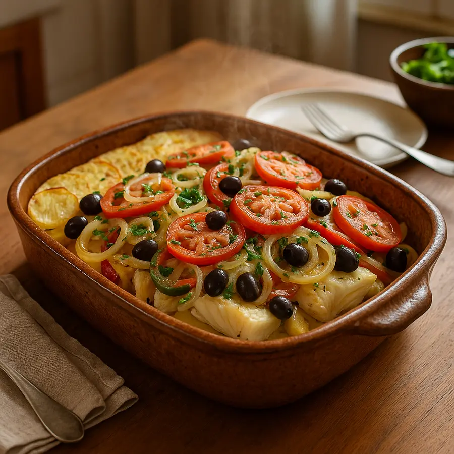 Bacalhoada de forno tradicional: o segredo para o bacalhau não ficar seco Bacalhoada de forno tradicional: o segredo para o bacalhau não ficar seco