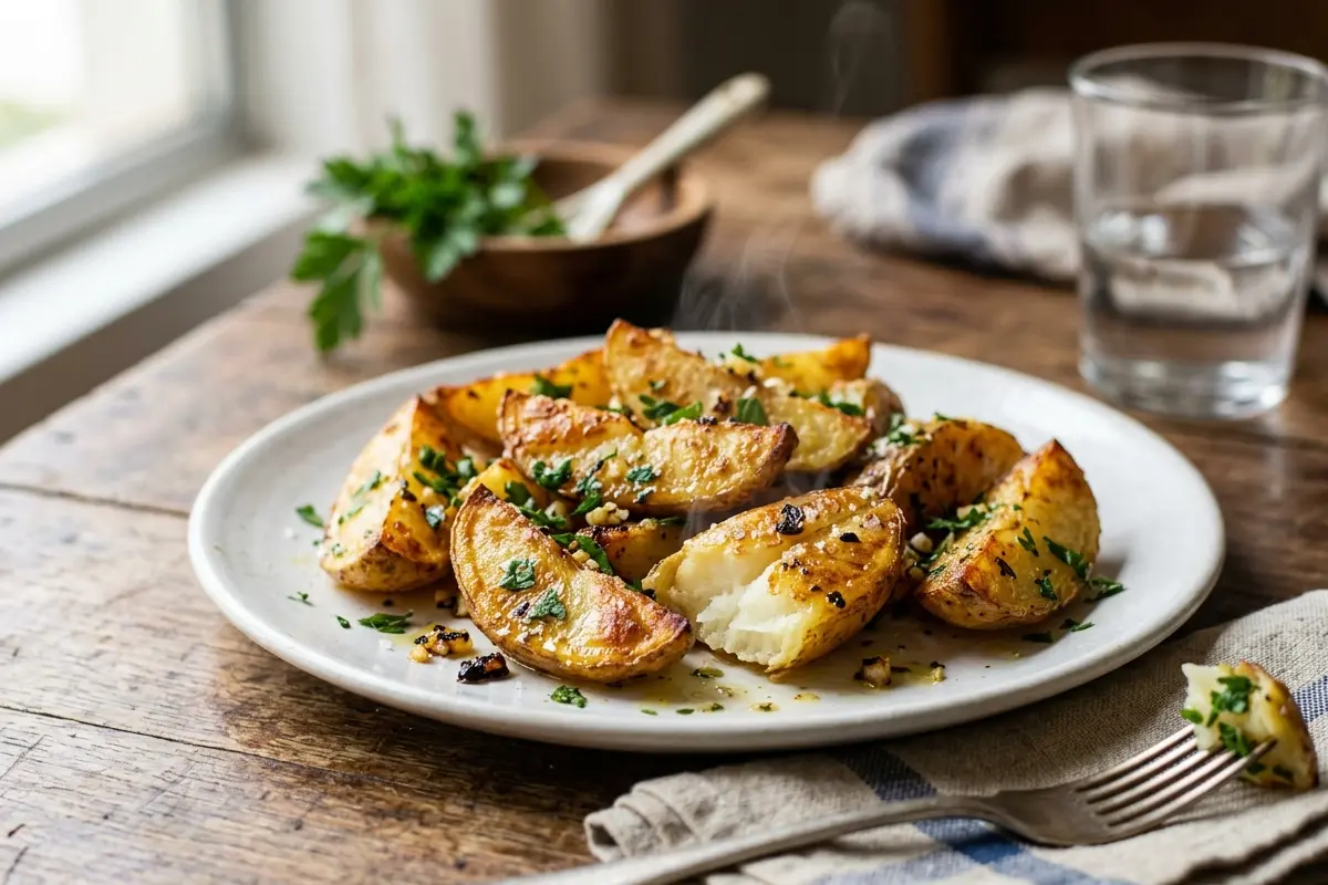 Batata sauté com salsa o segredo para ficar crocante por fora e macia por dentro