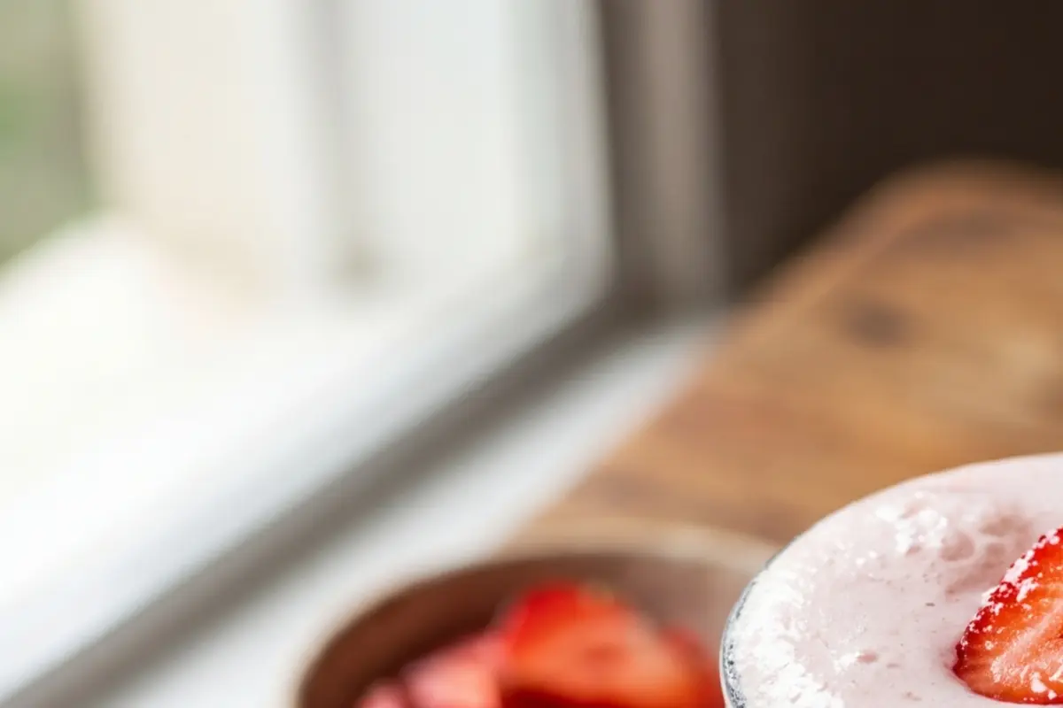 Batida de morango sem álcool segredinho para ficar cremosa e ideal para crianças Batida de morango sem álcool segredinho para ficar cremosa e ideal para crianças