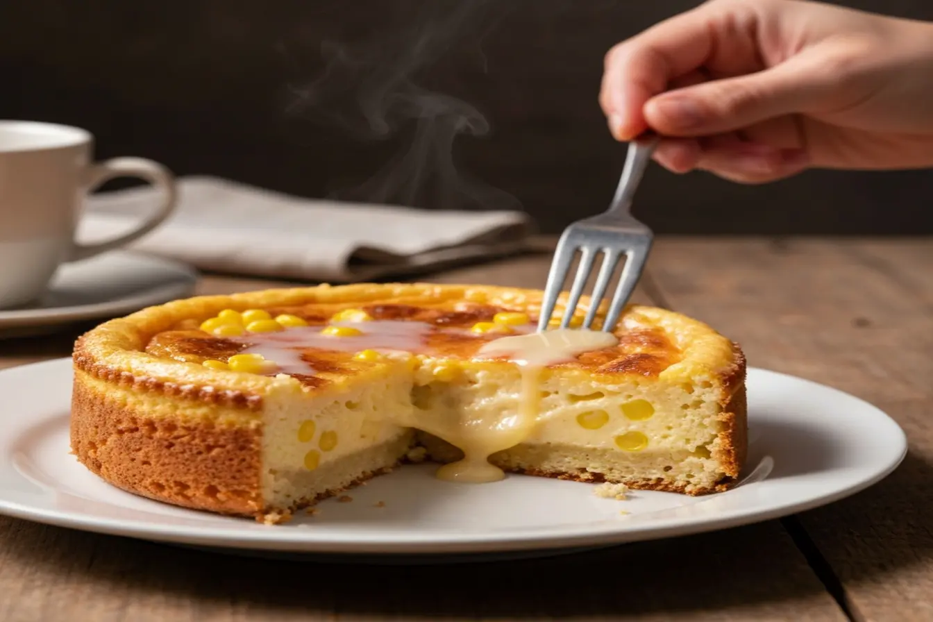 Bolo de milho de liquidificador: parece uma pamonha de tão cremoso Bolo de milho de liquidificador: parece uma pamonha de tão cremoso
