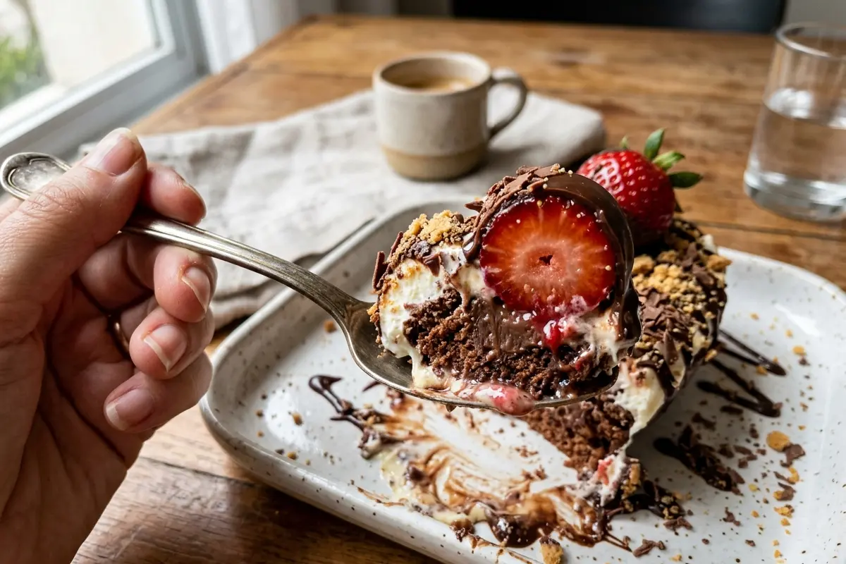 Bombom de morango na travessa o truque para morangos inteiros e recheio firme Bombom de morango na travessa o truque para morangos inteiros e recheio firme