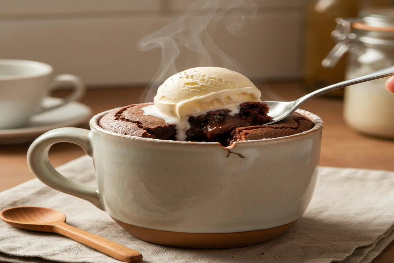 Brownie de caneca no micro-ondas: sobremesa individual em 1 minuto Brownie de caneca no micro-ondas: sobremesa individual em 1 minuto