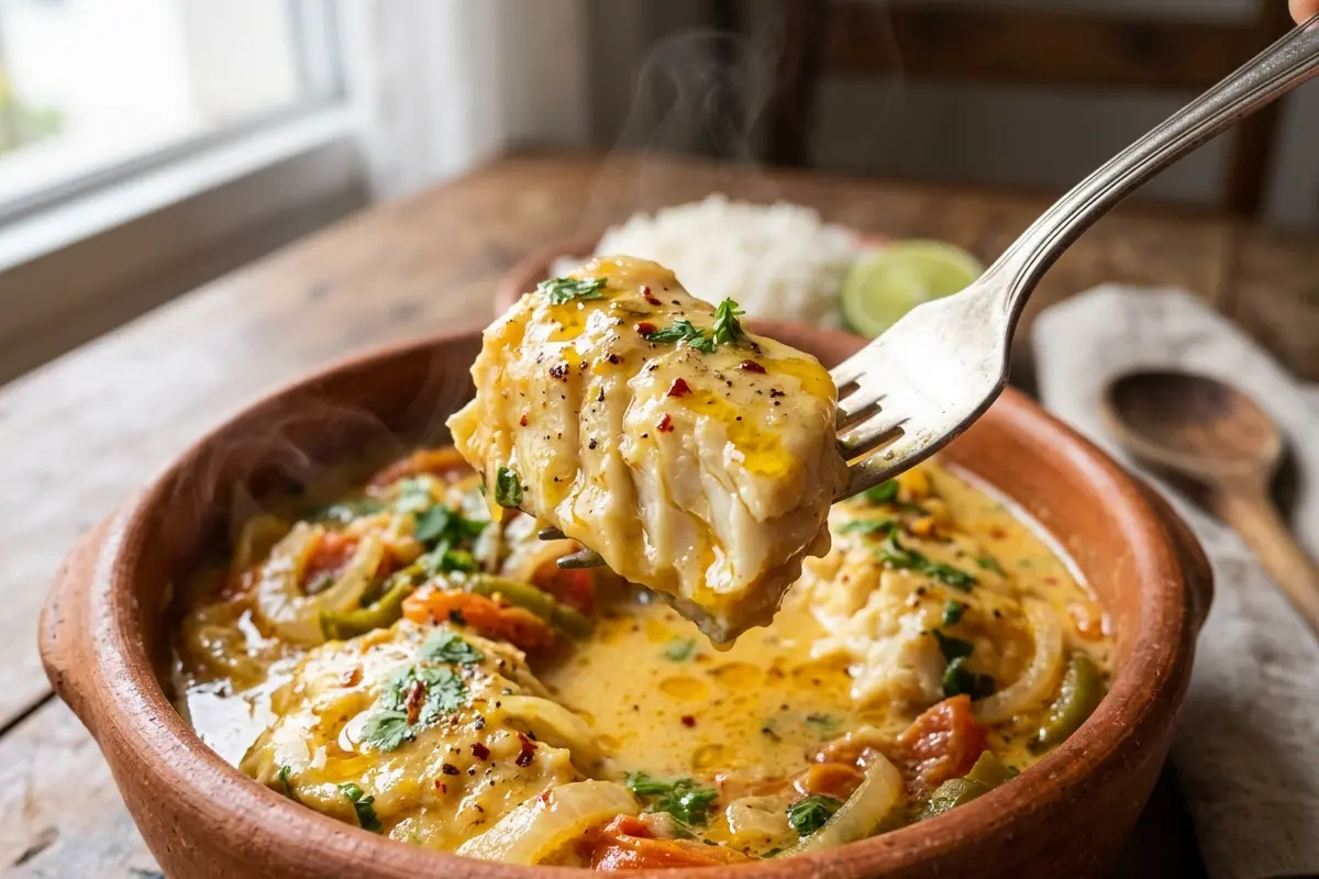 O segredo para o Cação ao molho de coco ficar suculento e sem erro O segredo para o Cação ao molho de coco ficar suculento e sem erro