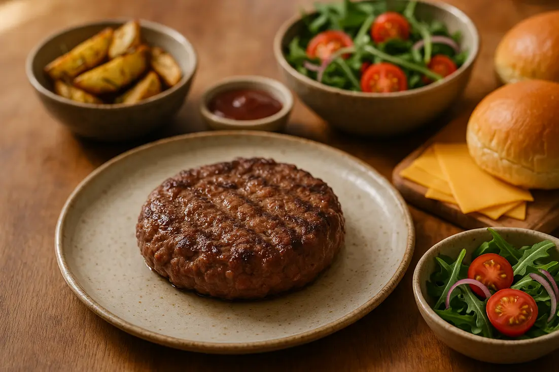 Carne de hambúrguer caseira e suculenta em 25 minutos Carne de hambúrguer caseira e suculenta em 25 minutos
