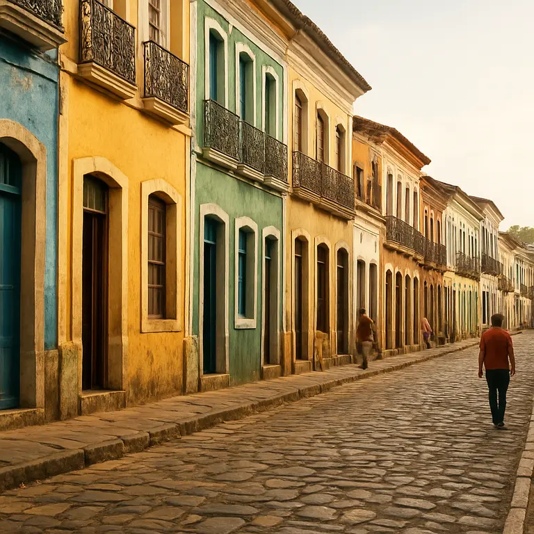 Vista panorâmica de cidades da Bahia com arquitetura típica e natureza exuberante