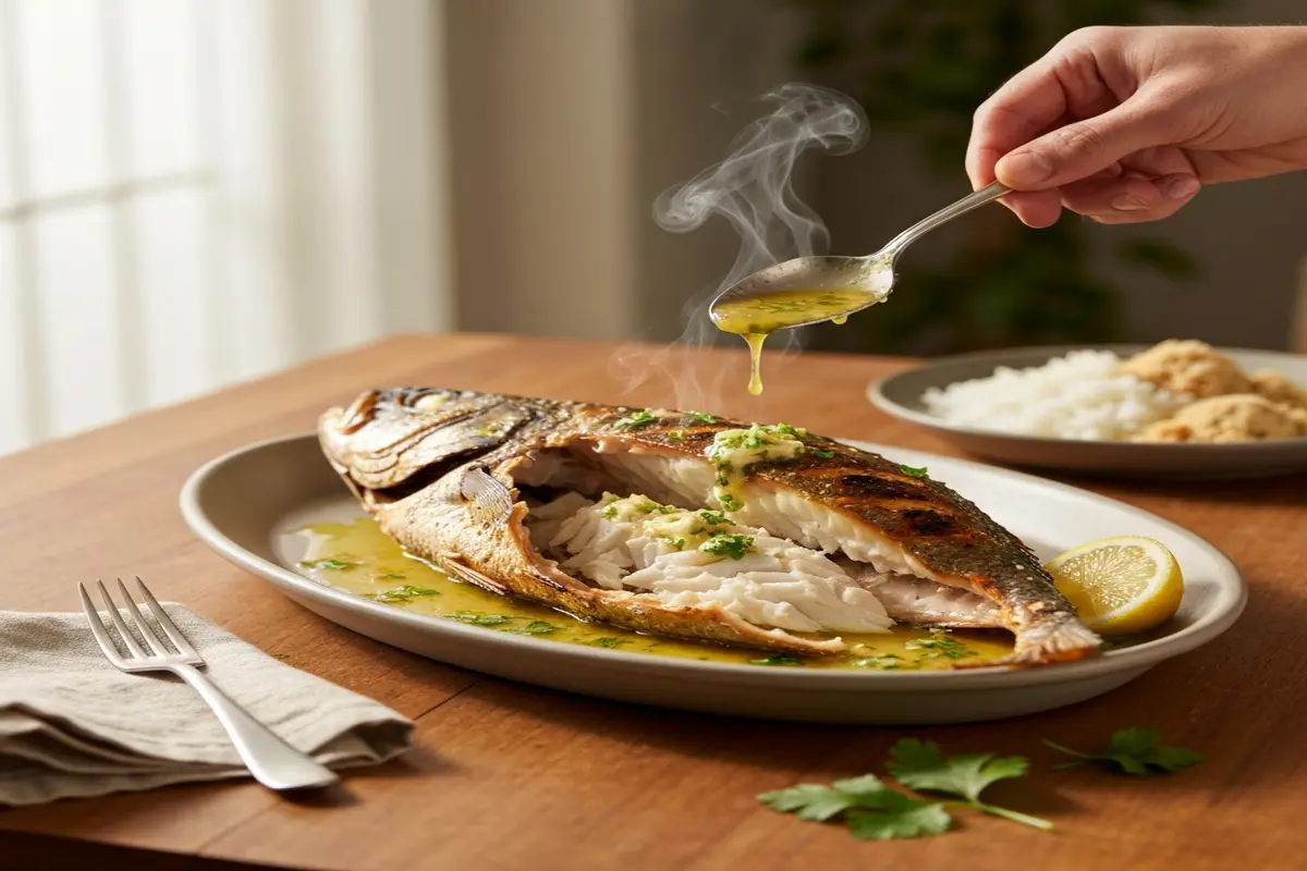 Como render o peixe no almoço de família com batatas e truque para ficar suculento Como render o peixe no almoço de família com batatas e truque para ficar suculento