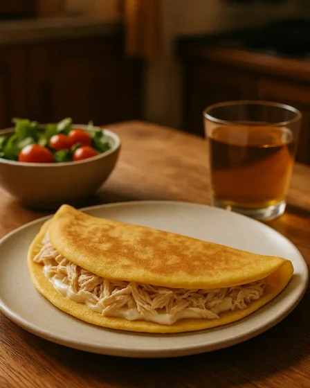 Crepioca fit de frango: o melhor café da manhã para quem faz dieta Crepioca fit de frango: o melhor café da manhã para quem faz dieta