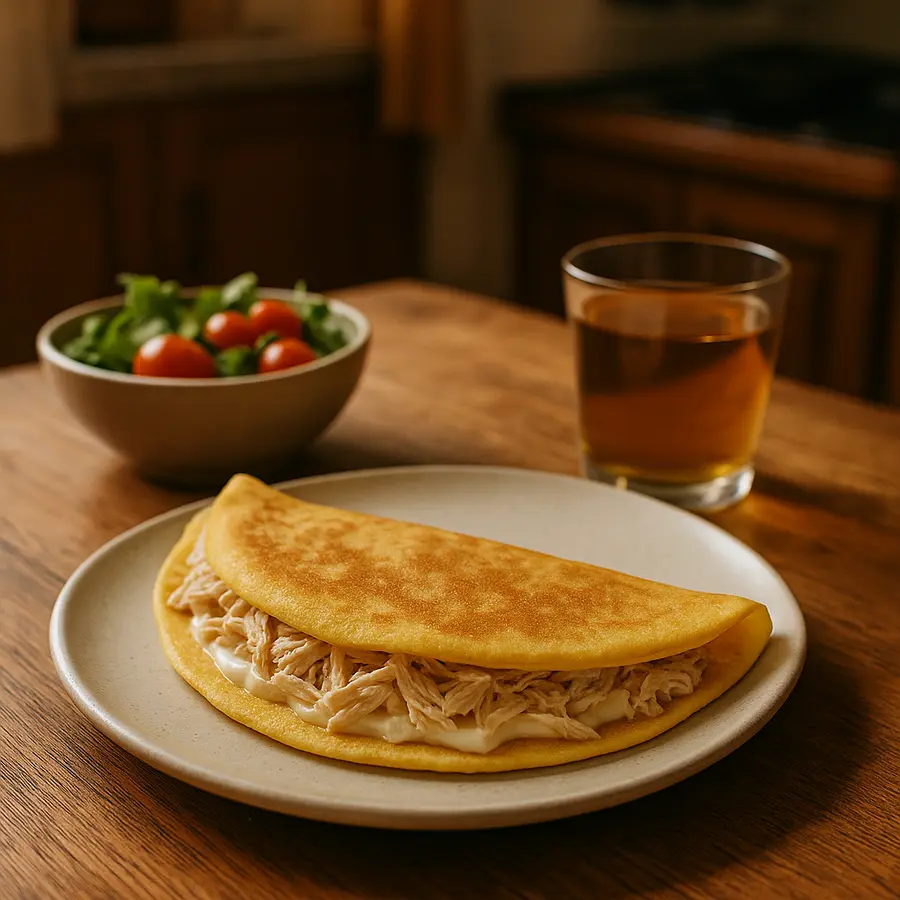 Crepioca fit de frango: o melhor café da manhã para quem faz dieta Crepioca fit de frango: o melhor café da manhã para quem faz dieta