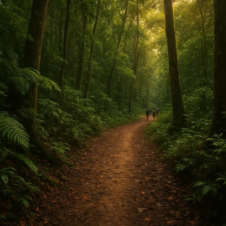Vista panorâmica de cachoeira cercada por vegetação densa na Bahia