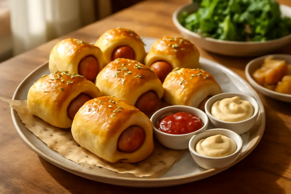 Enroladinho de salsicha assado: massa de 3 ingredientes que é um sucesso Enroladinho de salsicha assado: massa de 3 ingredientes que é um sucesso