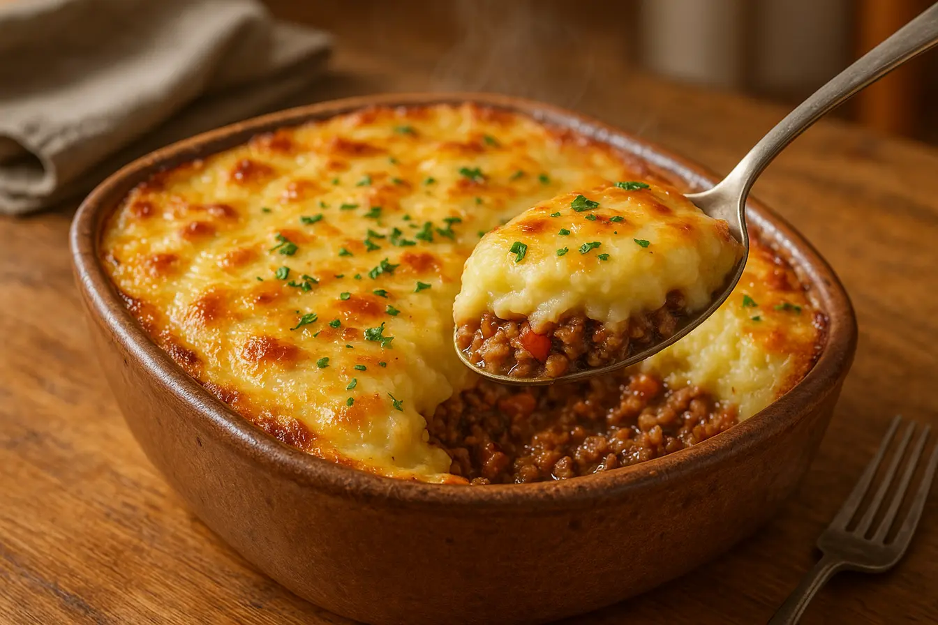 Escondidinho de carne moída com batata: prático e cremoso Escondidinho de carne moída com batata: prático e cremoso