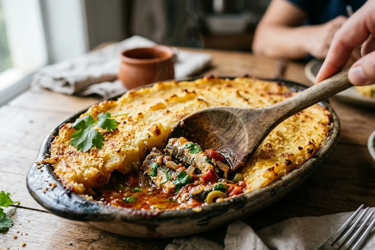 Escondidinho de sardinha com mandioca o segredo do purê cremoso e sem erro Escondidinho de sardinha com mandioca o segredo do purê cremoso e sem erro