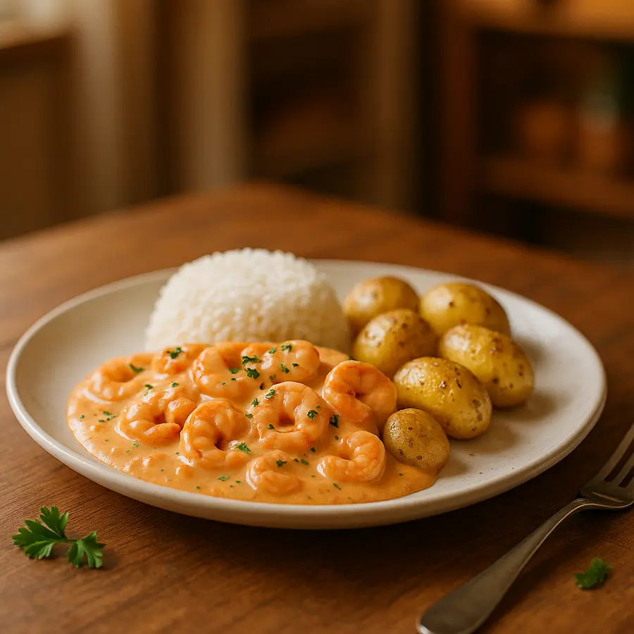 Estrogonofe de camarão rápido: uma variação deliciosa do clássico Estrogonofe de camarão rápido: uma variação deliciosa do clássico