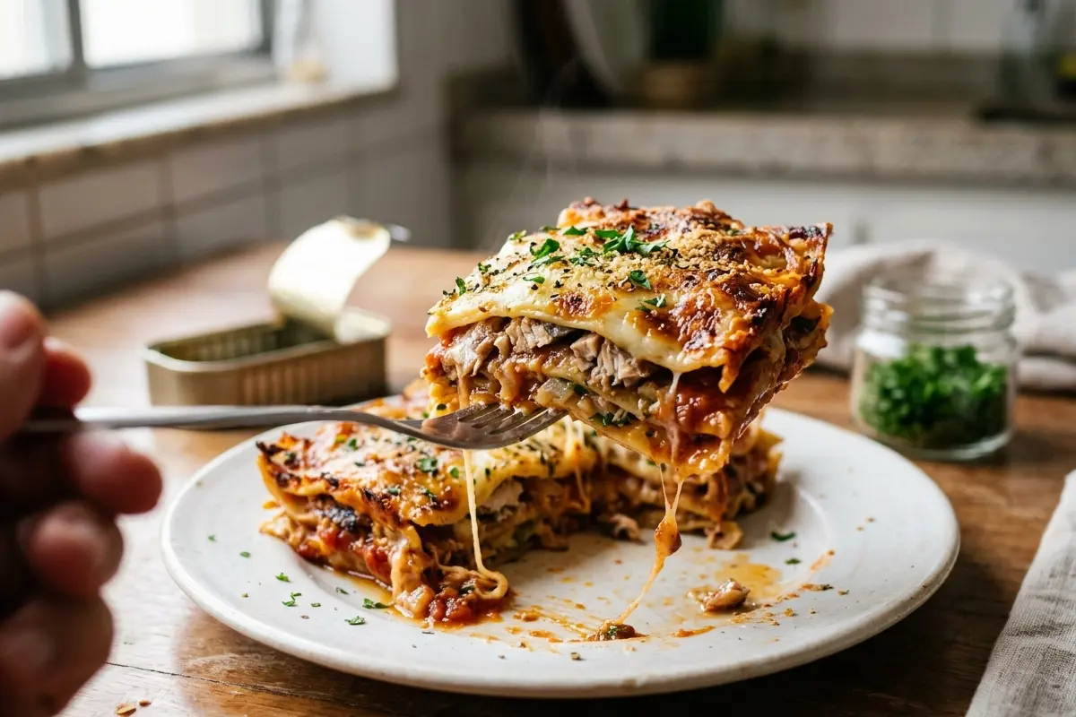 Lasanha de sardinha econômica o truque para ficar cremosa sem gastar Lasanha de sardinha econômica o truque para ficar cremosa sem gastar