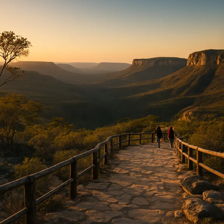 Vista panorâmica de paisagem natural exuberante na Bahia