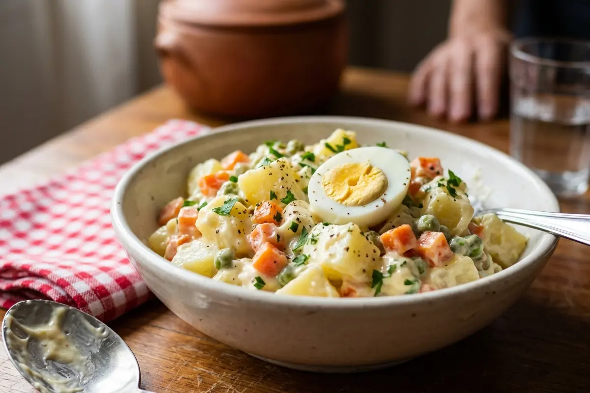 Maionese de batata com cenoura o segredinho que a deixa lisinha e fofinha Maionese de batata com cenoura o segredinho que a deixa lisinha e fofinha